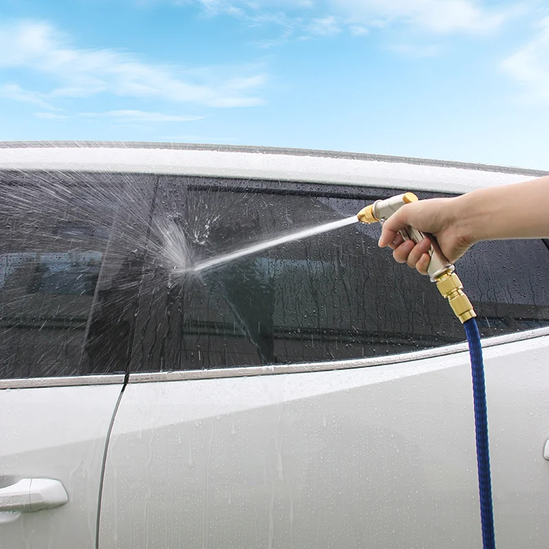 Metal Brass High Pressure Water Gun for Car Wash And Floor Cleaning - Household Pressurized Flushing Nozzle for Outdoor Cleaning