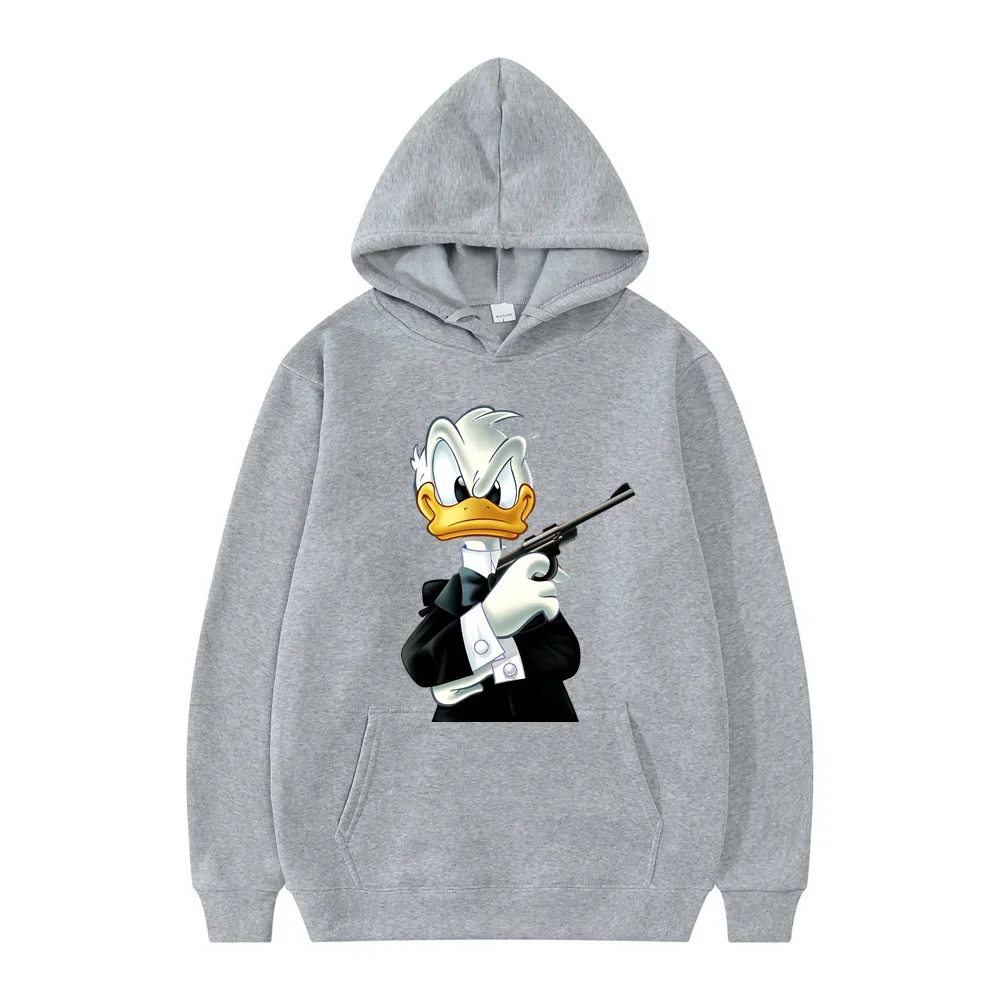 Disney Donald Duck Cartoon Anime Women Pullover Tops Autumn and Winter Hoodie Fashion Sports Couple Sweatshirt Clothing