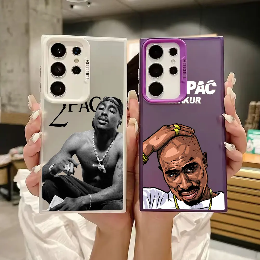 

2PAC Tupac Rapper Hip Hop S25 Ultra Case For Samsung Galaxy S25 S24 S23 S22 S21 FE S20 Ultra Plus Luxury Shockproof Phone Cover