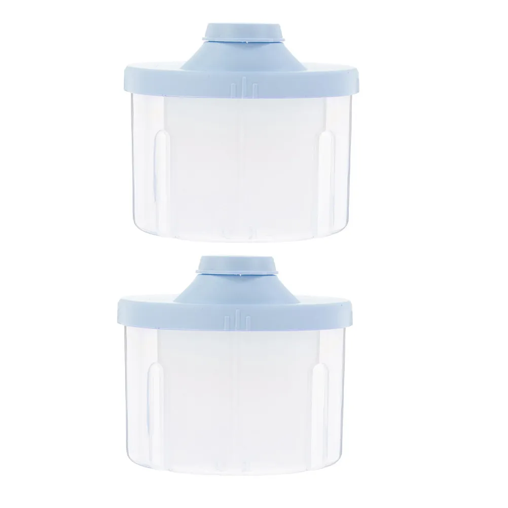 2Pcs Outdoor Formula Dispenser No-Spill Milk Powder Box for Longtime Use and Travel Formula Dispenser Powder Travel Container