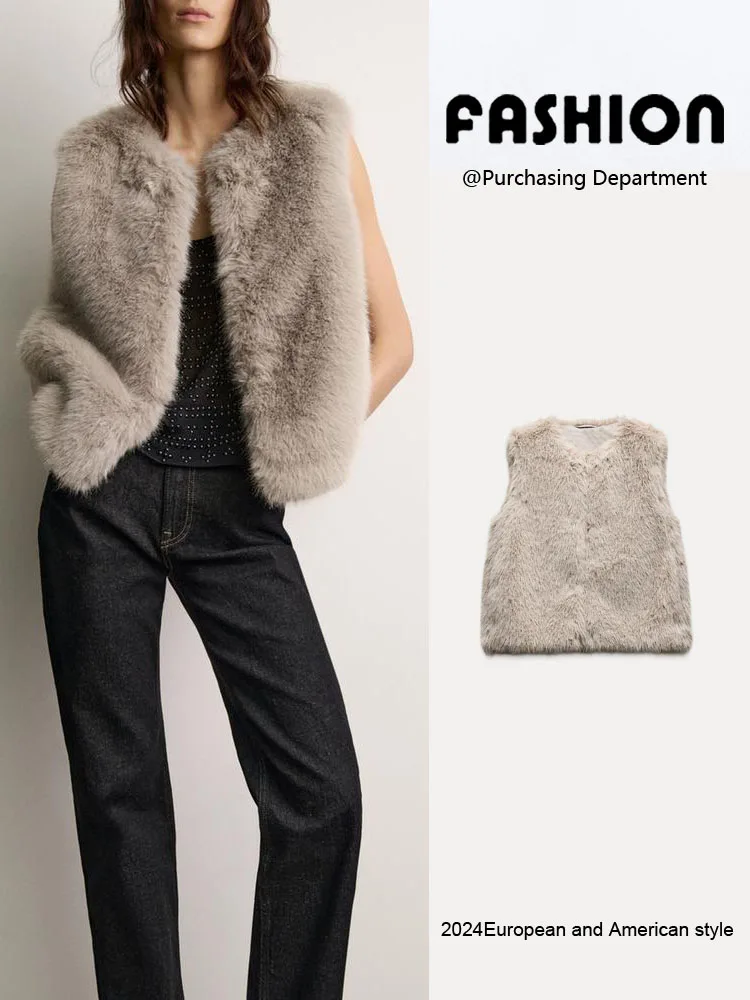 Jacket Women's Elegant New for autumn 2024, Mandarin collar, Round, fur Industrial, s55322349a4364b4fb039f60ca8c8a910p sleeves, novelties Practical, multiple resistant and flexible