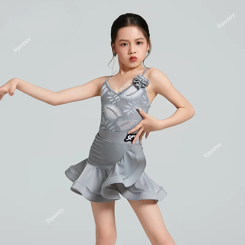 Tango Latin Tanz kleid Mädchen Cha Cha Rumba Latin Tanz kleidung Kinder Salsa Tanz kostüm Kinder Ballsaal Wettbewerb Kleider