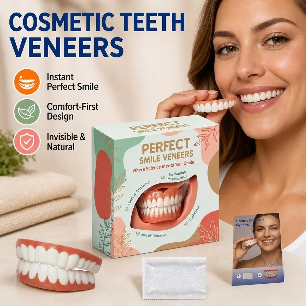 Beauty Denture Decoration Set Teeth Cosmetic Simulation Denture Set 20 Ttooth Glue Simulation Full Package Dental Sticker
