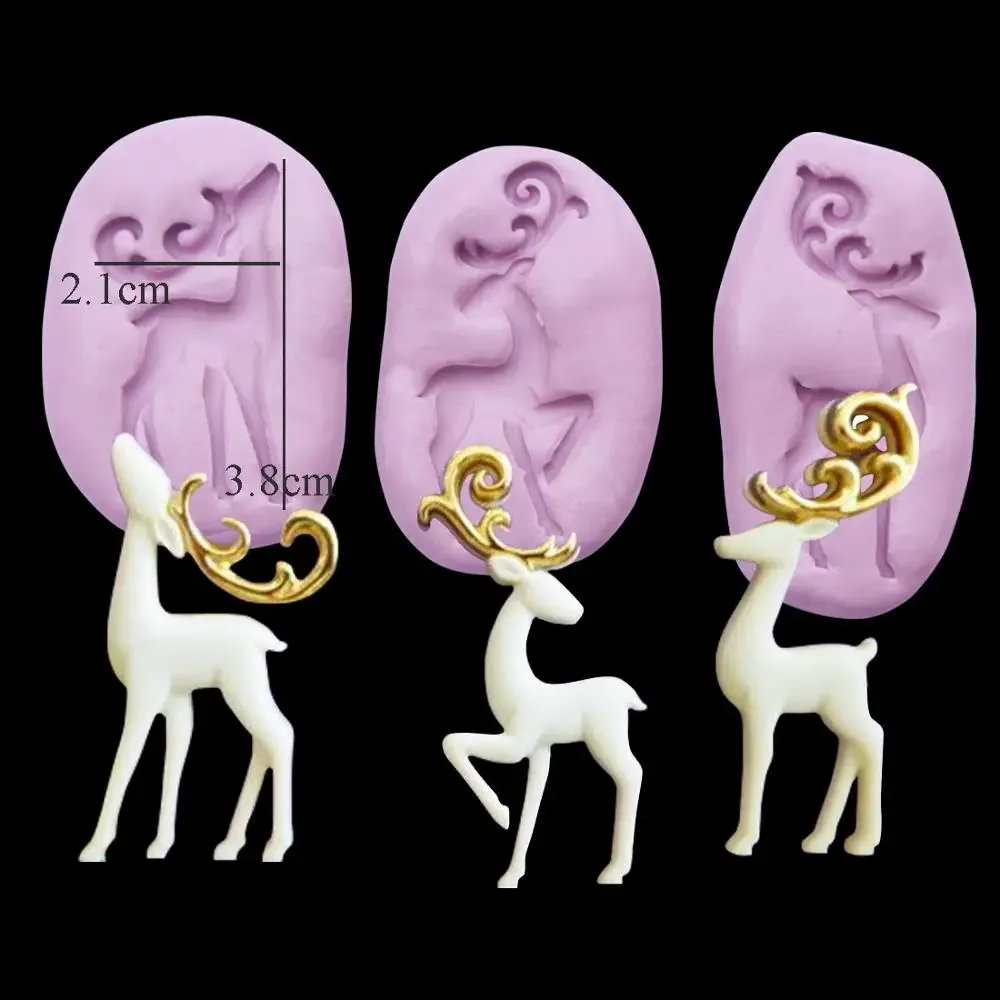 Yueyue Sugarcraft Deer silicone mold fondant mold cake decorating tools chocolate gumpaste mold