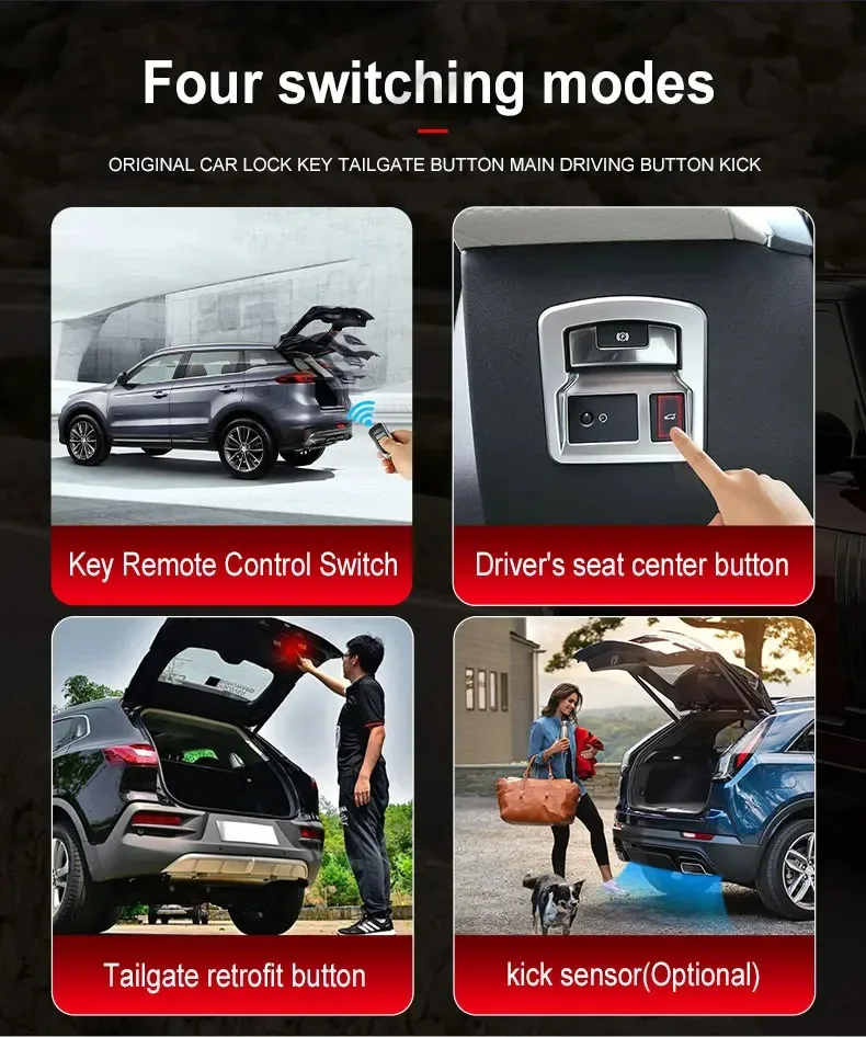 Najnowocześniejsza technologia nadaje się do elektrycznego podnośnika klapy bagażnika Toyota Sienta, wyposażonego w czujnik nożny.