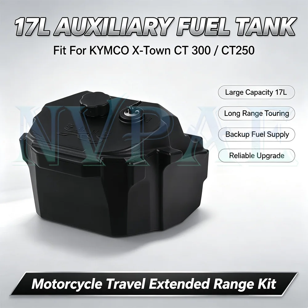 For KYMCO X-Town CT 300 CT250 XTown300 250 Motorcycle auxiliary fuel tank Large Capacity Long Range Touring Backup fuel tank