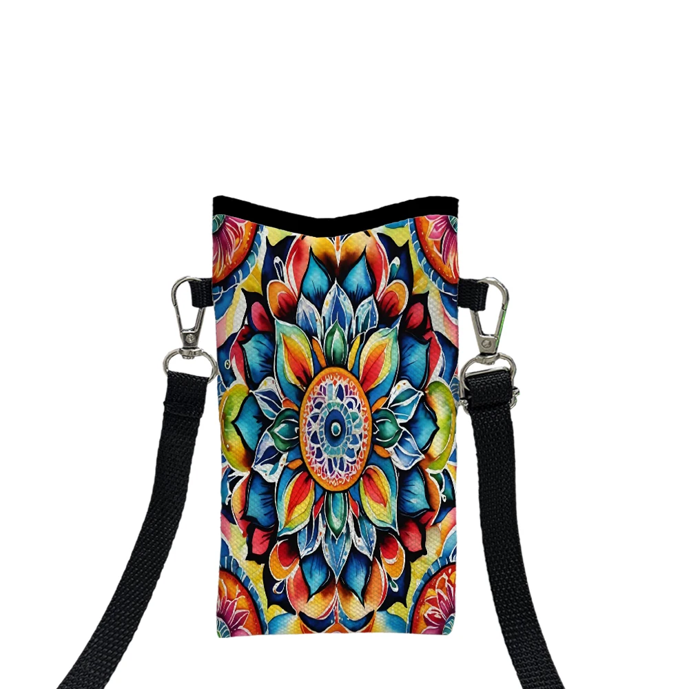 Mysterious Pattern Phone Bag Adjustable and Detachable Strap Designed Exclusively for Women Crossbody Convertible ShoulderBag1.2