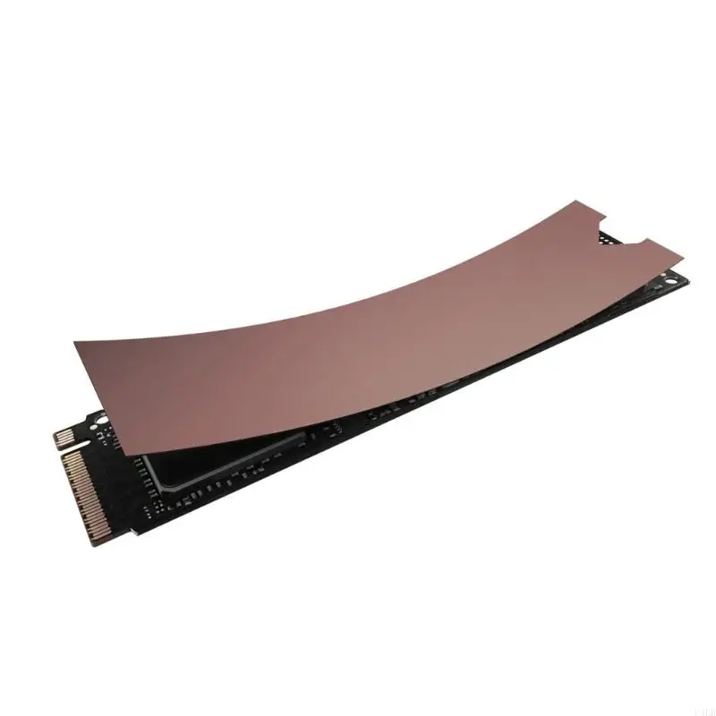 Медный радиатор для M.2 NGFF 2280 PCI-E NVME SSD Охлаждающий радиатор тепловой накладки 70x20 мм U4LB