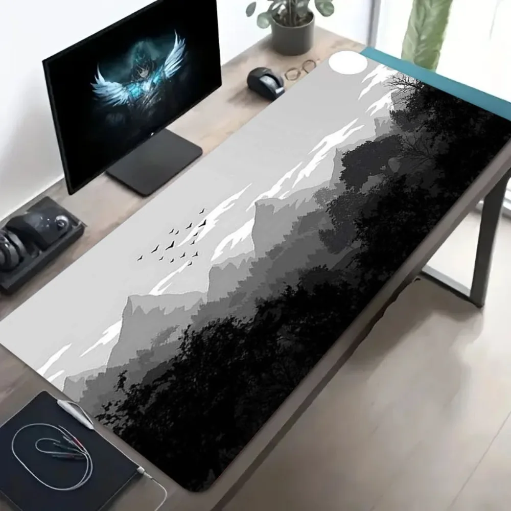 CIFBUY Large Mouse Pad Thickened Desk Mat Anti Slip Rubber Gaming Office Table Mat Durable Bright Scenery Computer Pad