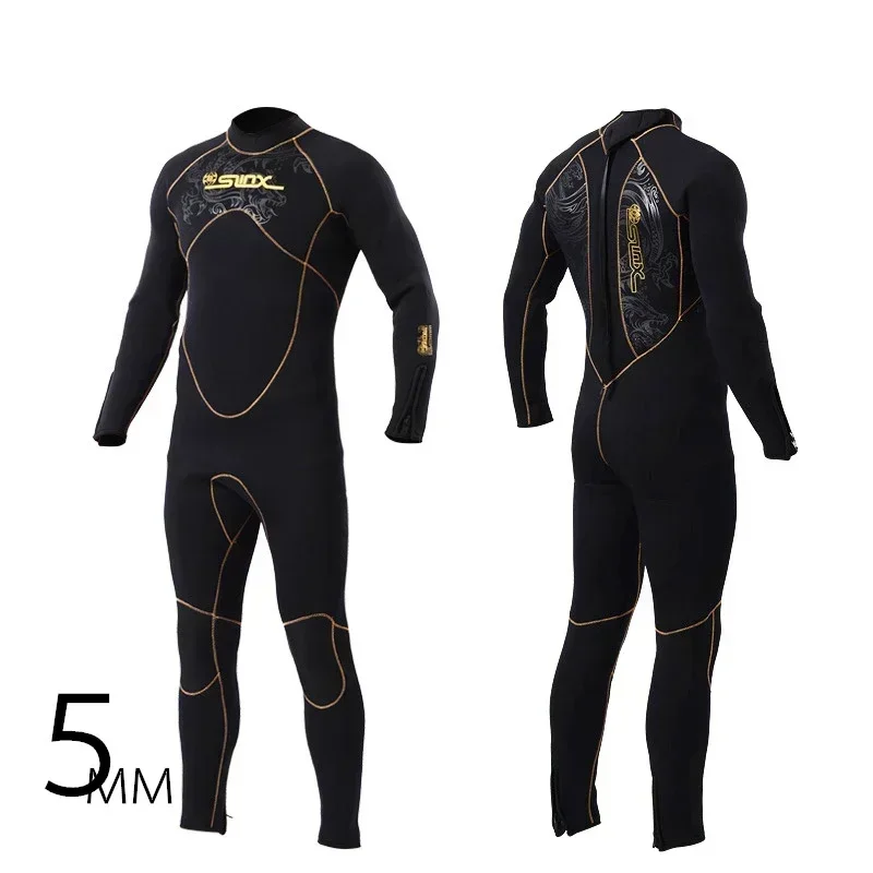 SLINX Scuba diving 5mm wetsuit  rubber  mens neoprene spearfishing full body swimwear mergulho  kite surfing suit