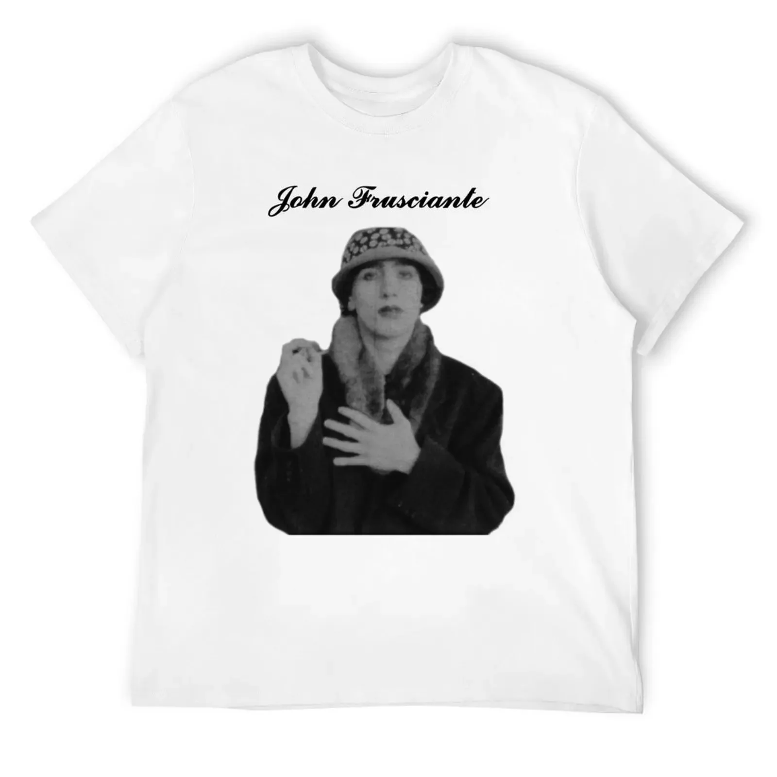 

John Frusciante Niandra Lades T-Shirt anime stuff basketball graphic tees Short sleeve tee Men's t shirts