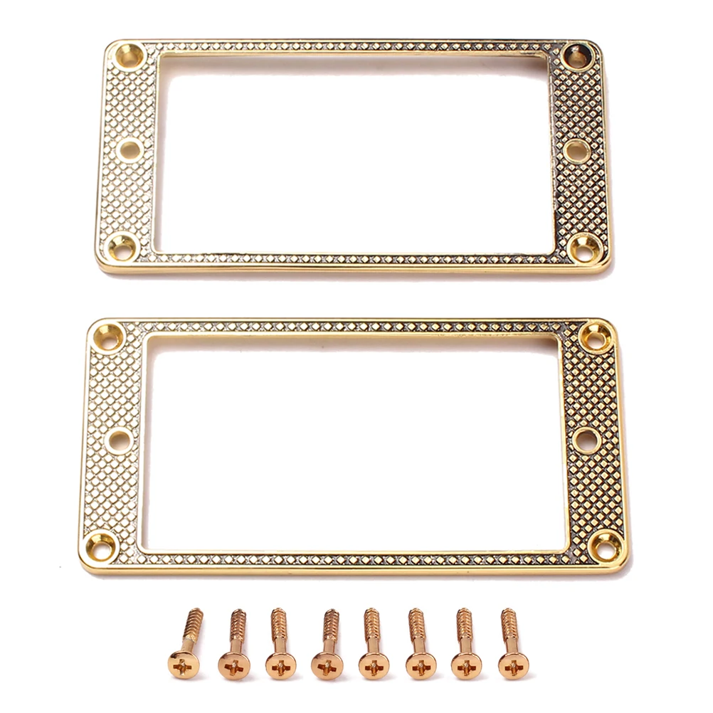 

2pcs Metal Electric Humbucker Mounting Ring Frame Durable Zinc Alloy Replacement For Old Guitar Parts Decoration Gift Guitar