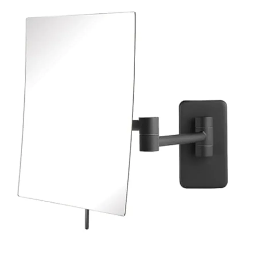 

Настенное зеркало для макияжа JERDON с 5-кратным увеличением - прямоугольное зеркало 8,75 x 6,5 дюймов, выдвижное до 14 дюймов, модель JP695BK