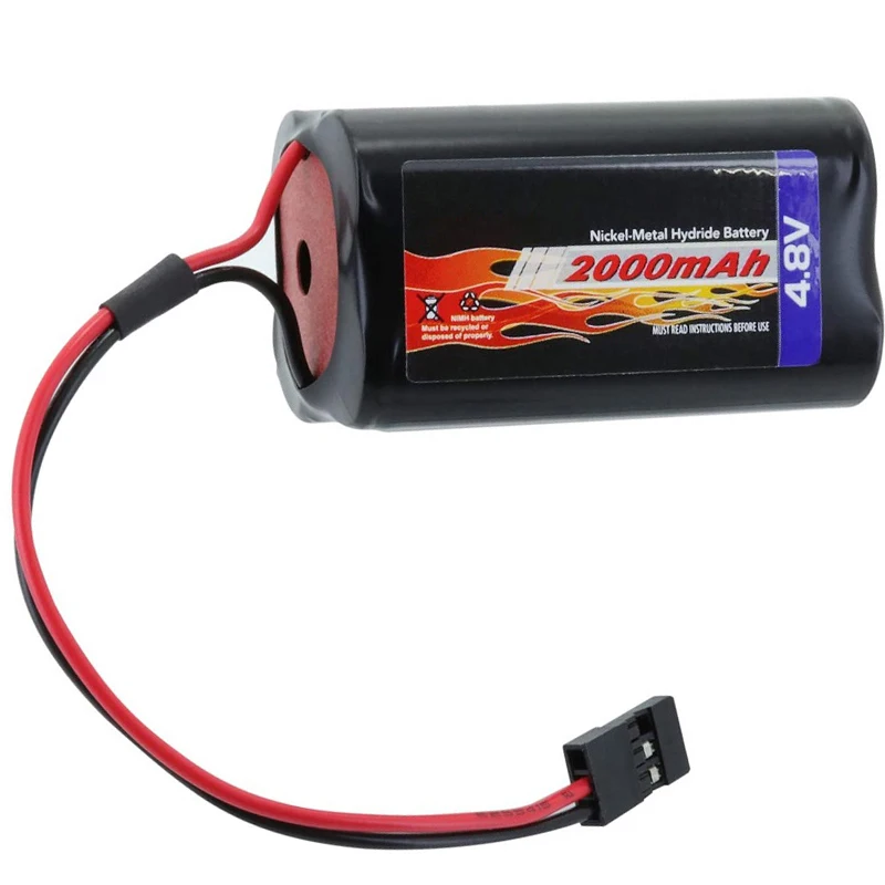 4.8V NiMH 2000mAh Battery Compatible with RC Receivers, Airplanes Repalacement for 8UA(F/P)S, 8UA(F/P), 8UH(F/P)S,8UH(F/P), 7NFK