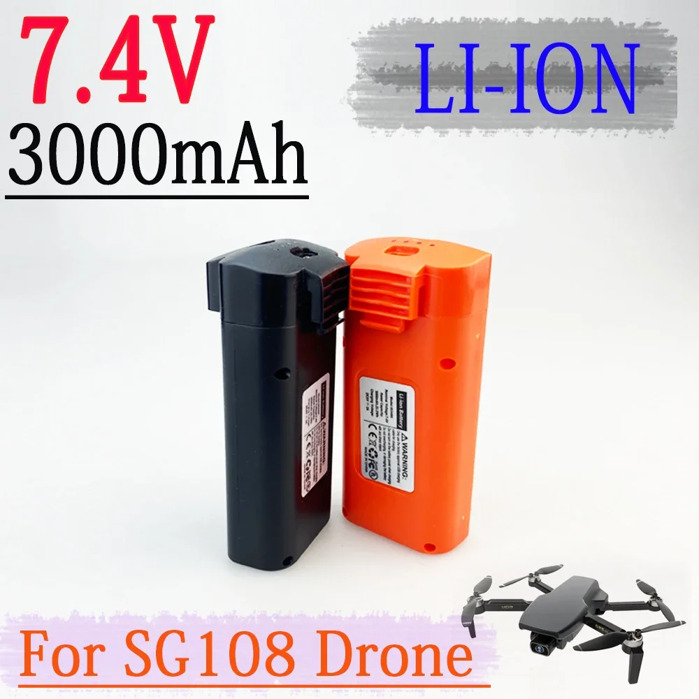 

3000mAh 7.4V RC Battery for SG108 SG-108 Drone Quadcopter Spare Parts Recharg Replacement Drone eable Li-Polymer Batteries