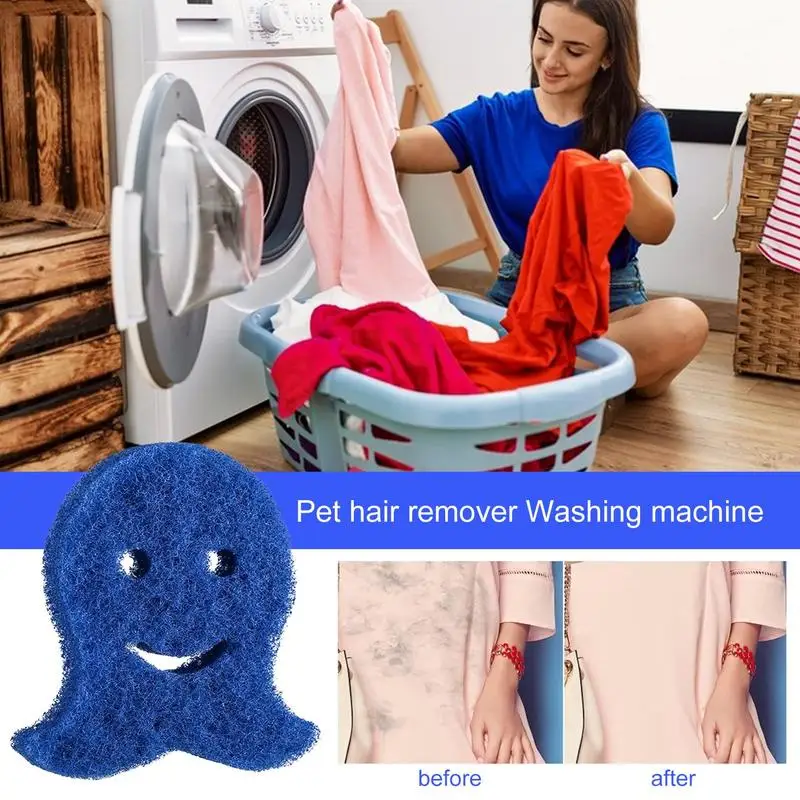 

Laundry Pet Hair Catcher Pet Hair and Lint Laundry Collector Reusable Household Pet Cat Dog Hair Removing Tool for Dryer for