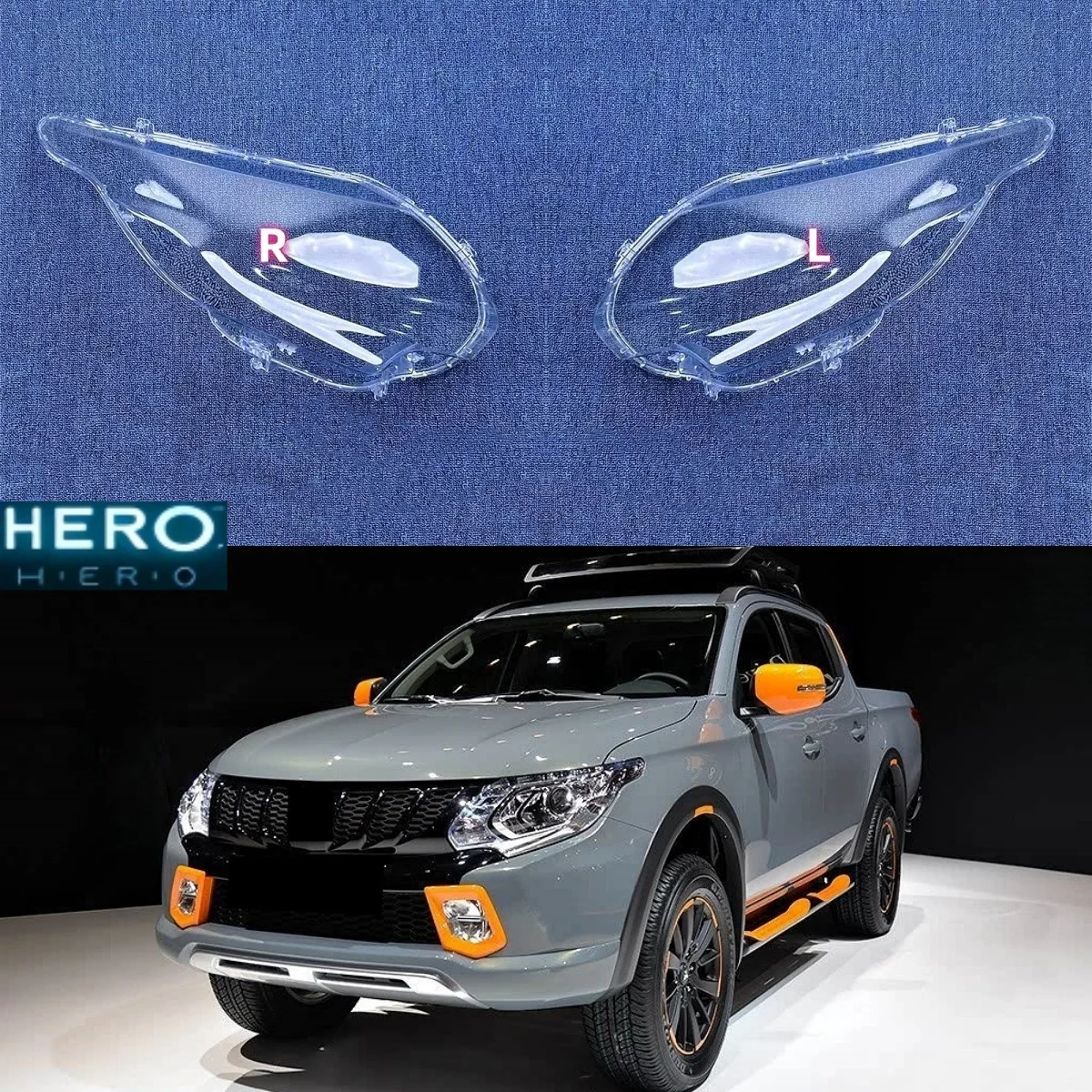 

Для Mitsubishi Triton L200 2015 2016 2017 2018, крышка фары, прозрачный абажур, абажур из плексигласа, замена оригинальных линз