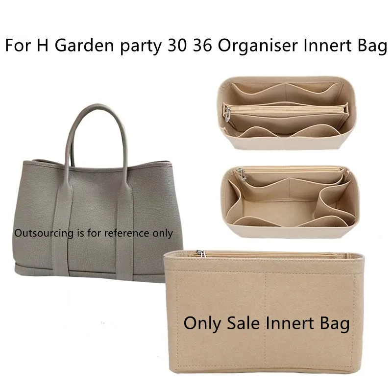 

Only Sale Innert Bag Felt Insert Liner Purse Organiser Pouch Handbag Tote Bag Internal Bag For Garden party 30 36 handbag