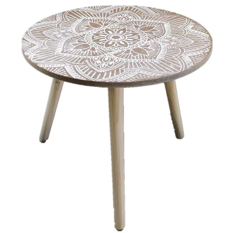 Small coffee table retro simple round Moroccan ins style Nordic creative door store B & B small side corner table