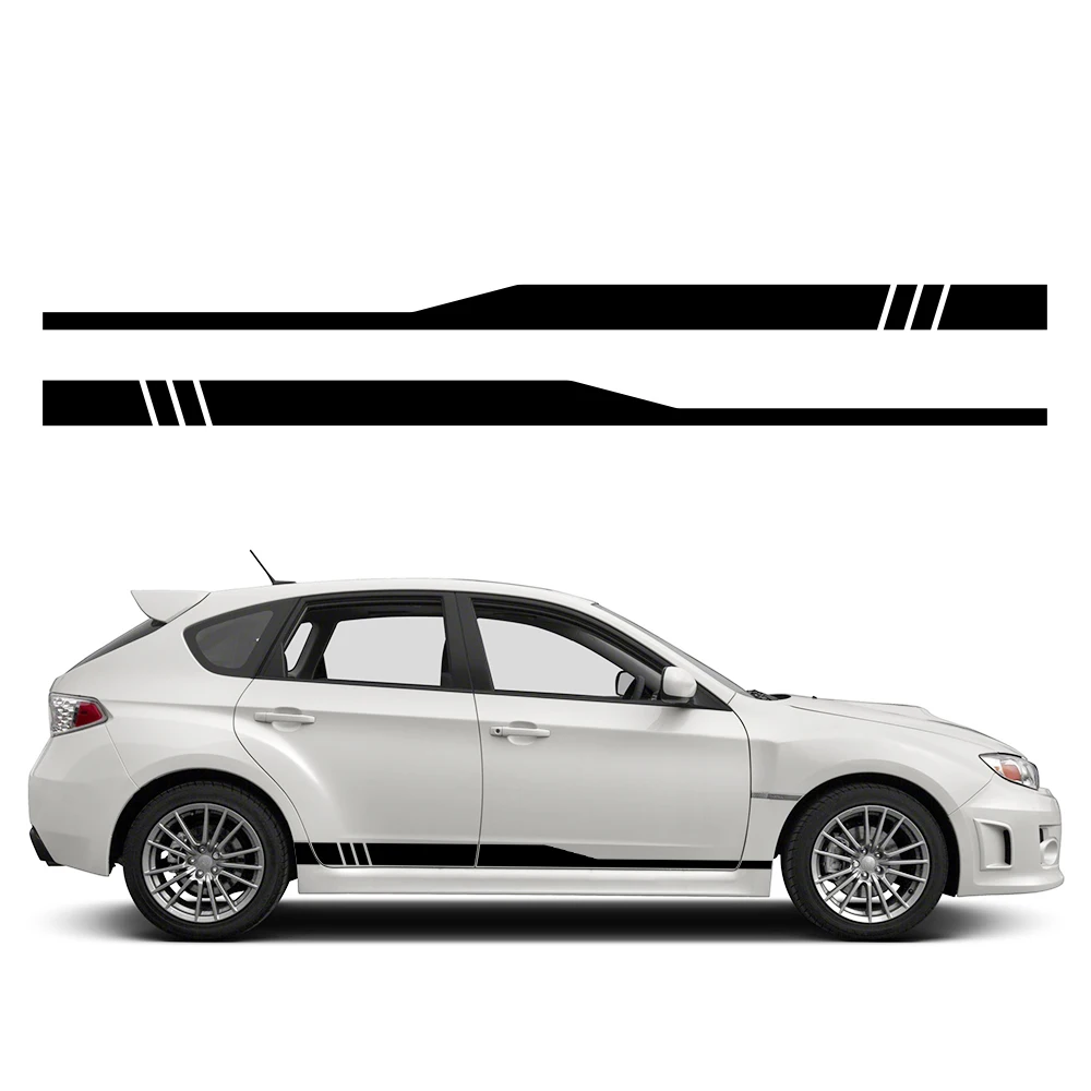 2PCS Car Door Side Sticker Decor Decal Auto Accessories For Subaru Impreza WRX STI GDB GVB VA 2018 2009 2008 2014 2002 2015