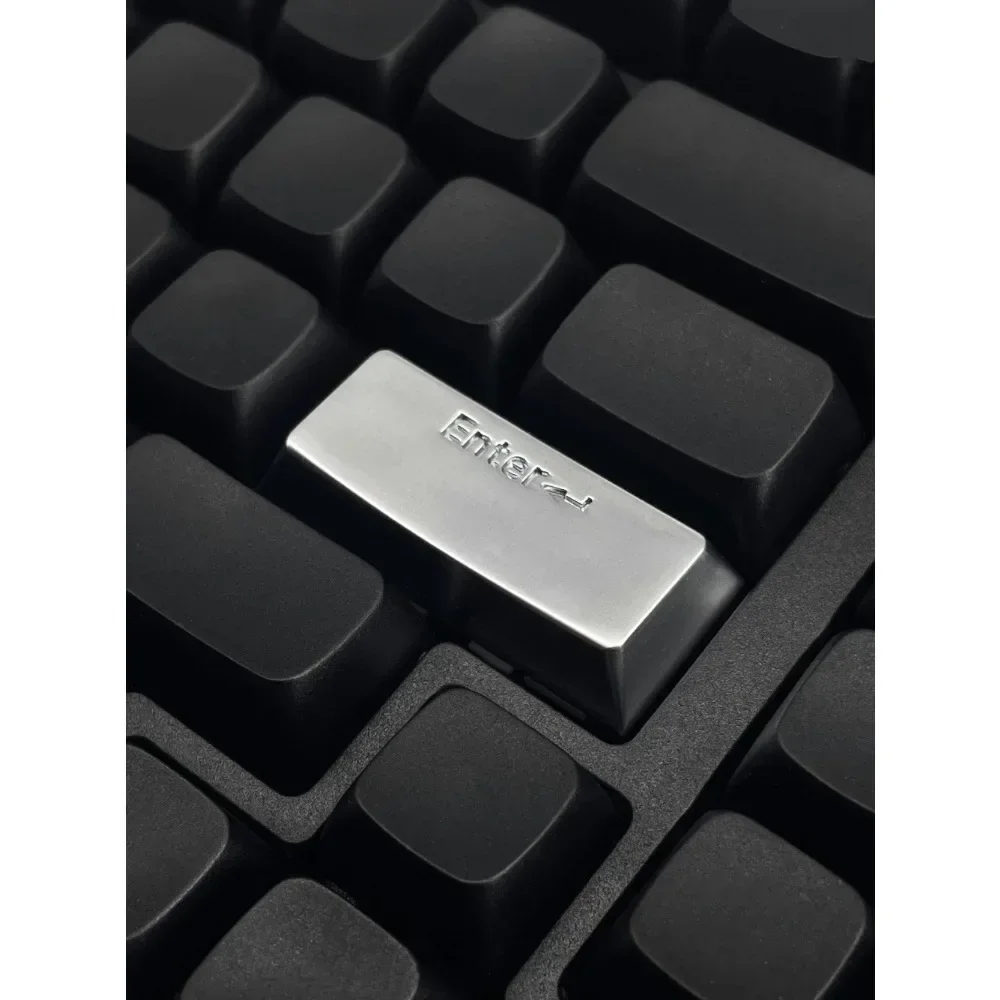 Three-colour Glossy Metal Enter Key Keycap Applicable Left Shift Cherry Profile Custom Keycap for Mechanical Gaming Keyboard