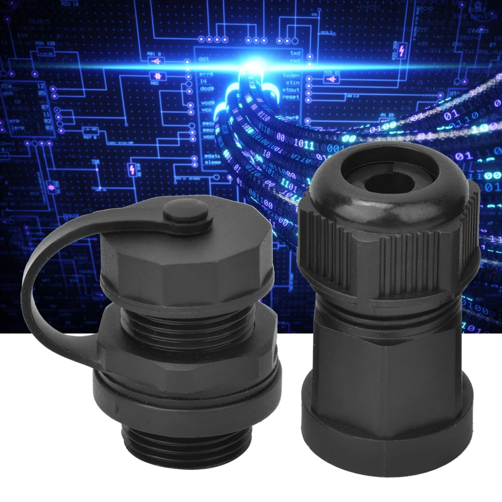 IP67 Waterproof RJ45 Female Connector CAT5/6 Network Cable Socket Connector