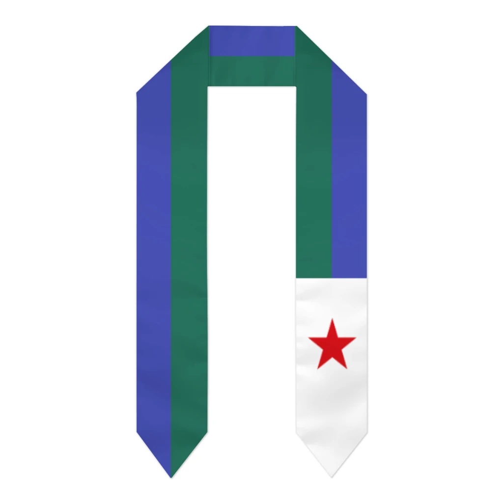 

Djibouti Flag Thick Graduation Sash Stole Scarf Double Sided Honor Stole For Graduation Students Class Of 2025
