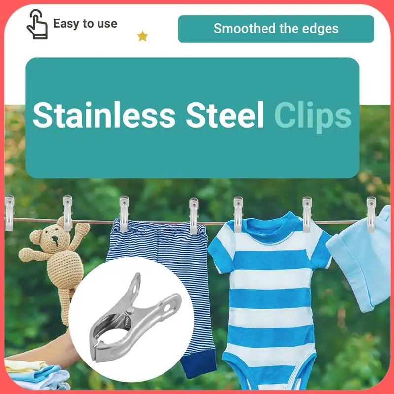

AA89-60 PCS Garden Clips,Greenhouse Clamps Stainless Steel,Greenhuose Clips For Netting,Have A Strong Grip