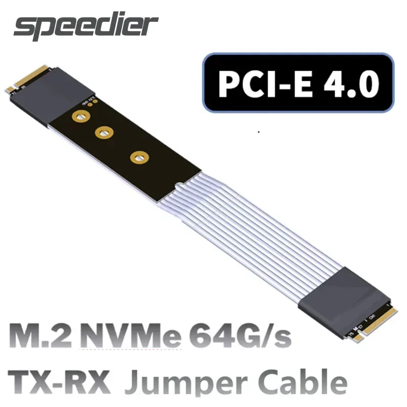 

ADT K44SS M.2 NVME Jumper Cable Board to Board 64Gbps Gen4.0 X4 Industrial Control Server TX-RX TX-TX Riser Extender&Signal Swap