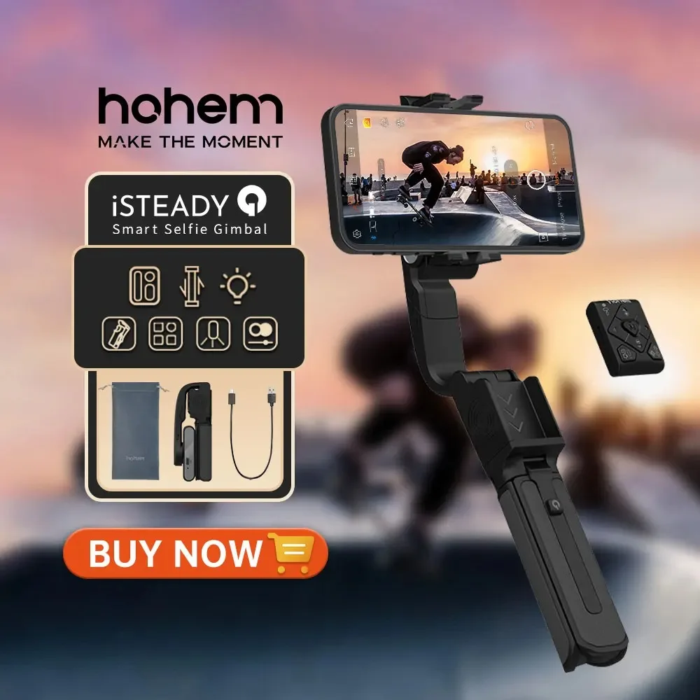 Afbeelding: Hohem Isteady Q Handheld Gimbal Stabilizer Telefoon Selfie Stok Verlengstuk Verstelbare Statief Met Afstandsbediening Voor Smartphone