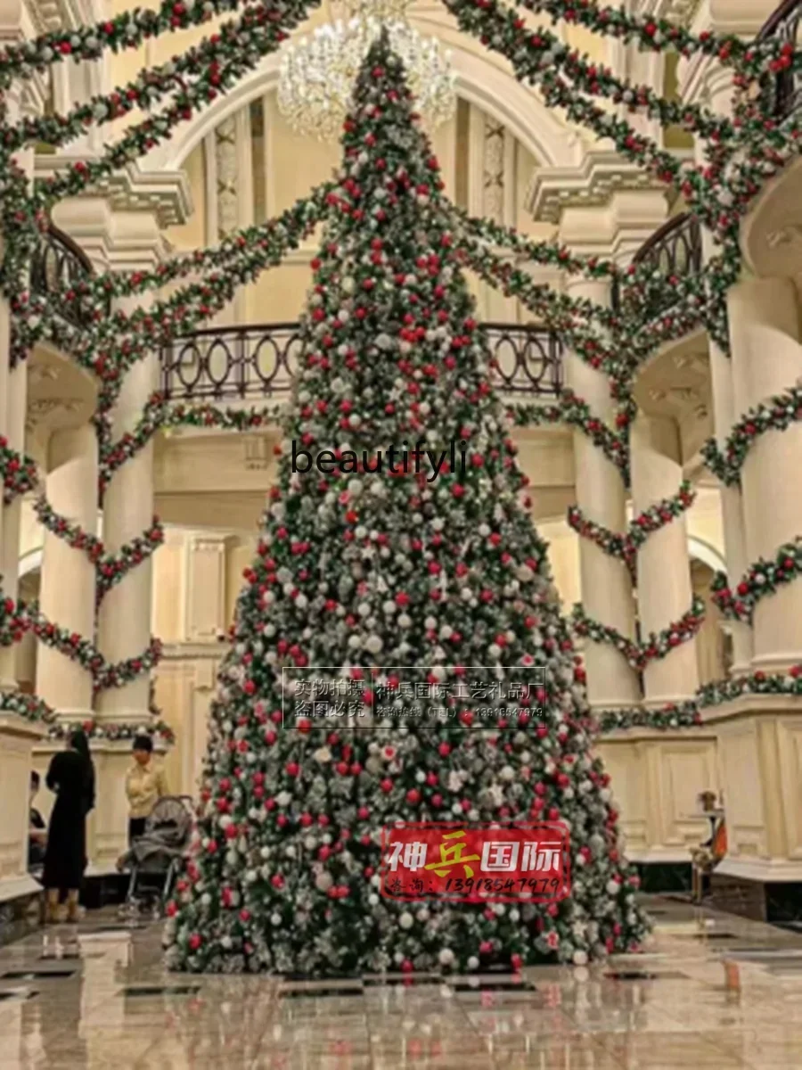 

A Outdoor Large Christmas Flocking Tree 3m 4-5-6 - 7-8-9 - 10 - 12m Christmas Decoration White Fleece Tree