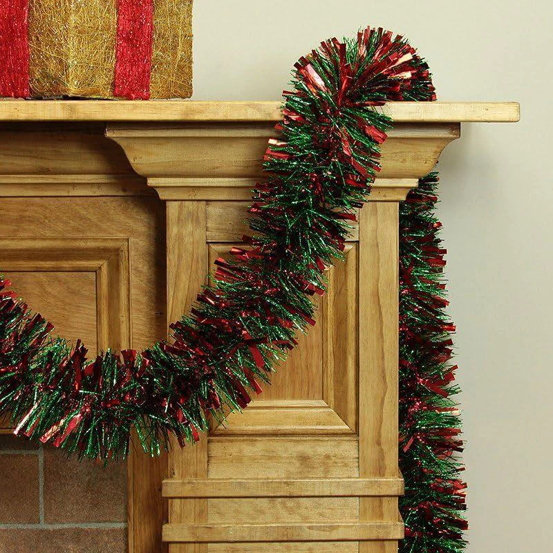 2/10 メートルクリスマス見掛け倒し花輪装飾バートップスレ - Tinsel Garland Decoration のレビューと価格