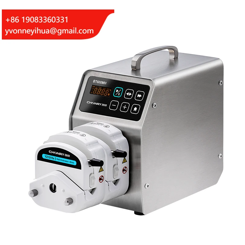 

CHONRY BT600MH Lab Dosing Digital Stainless Steel Low Peristalt Pump Pulse For Chromatography Liquid Supply Matching