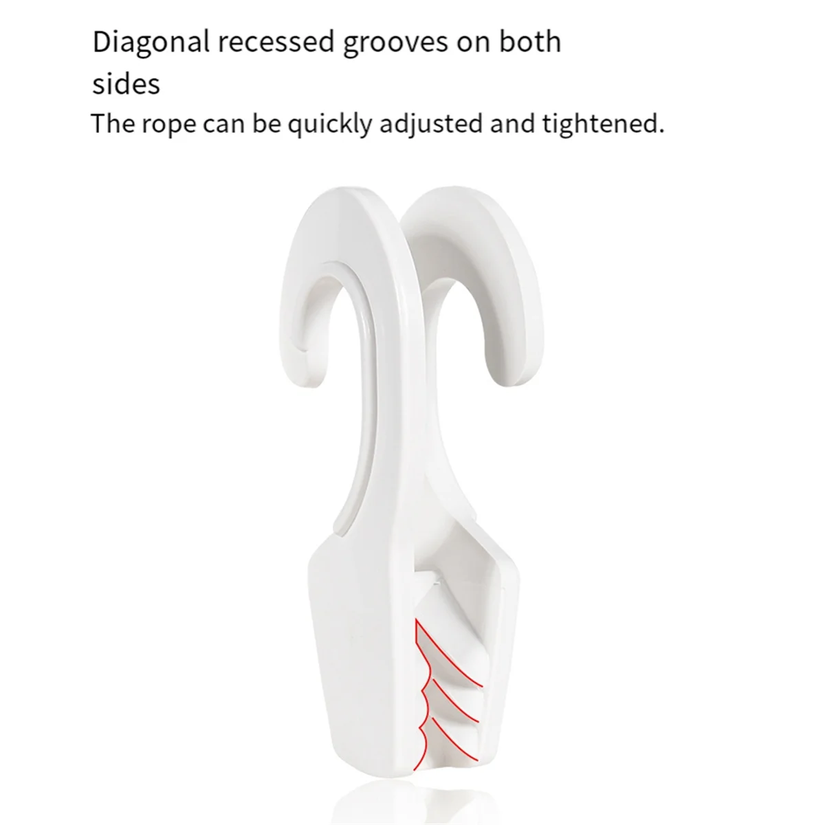 

Rail Mount Boat Fender Hanger Hook Quick Release Clip Professional Versatile Adjuster Clip Line Clip 25mm White
