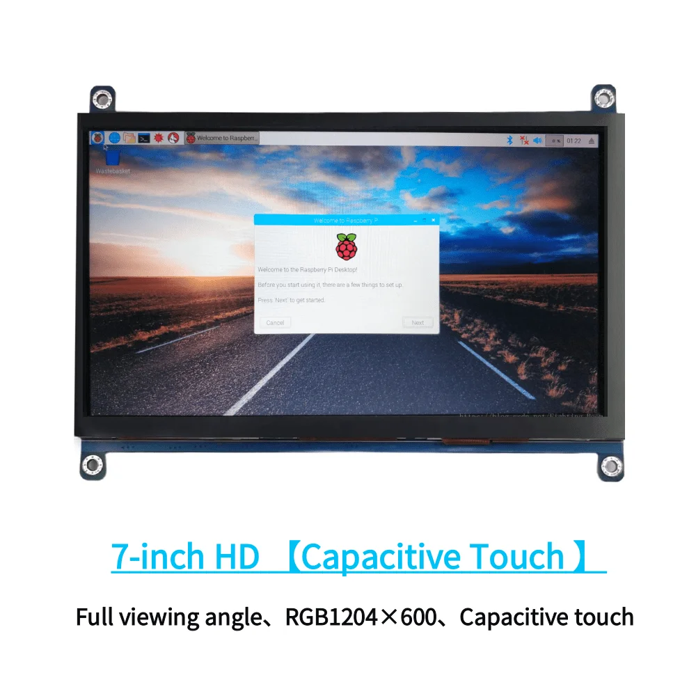 Raspberry Pi 7 Inch IPS 1024*600 3 B +/4b GT911 Capacitieve Touch Panel LCD Display Screen HDMI VGA USB MICRO