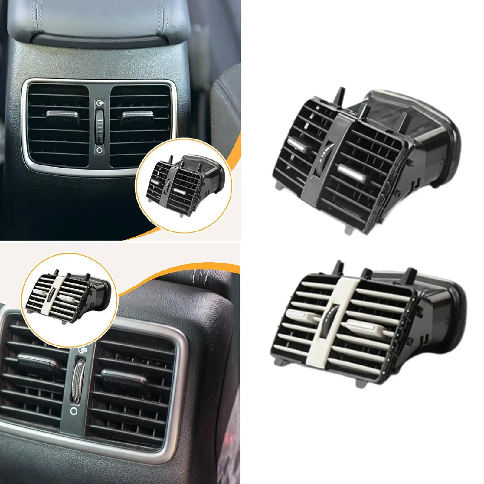 

Rear Center Air Duct Vent Assy Parts A1766802901 Easy to Use Practical Replace