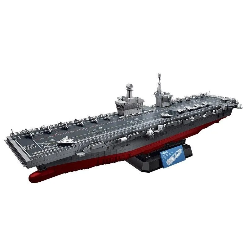 4526-teiliger Technik-Bausatz Typ 076 Amphibisches Angriffsschlachtschiff Militärwaffen-Kreuzer Modellbausatz Spielzeug für Erwachsene Geschenk