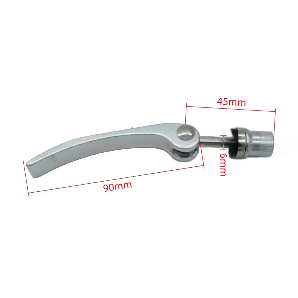 

Bicycle Seat Post Clamp Quick Release Lever Aluminum Alloy Fits M6x45 M6x55 M8x55 Sizes for Reliable Saddle Height Adjustment
