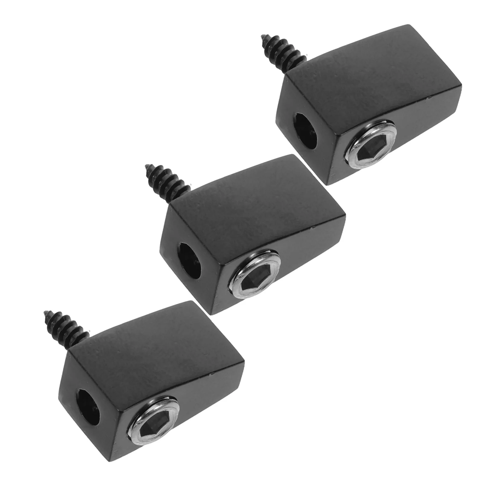 

3pcs Headless Electric Guitar Locking Nut Split Metal String Lock For Bass Stability Quick Assembly Guitar Repair Parts