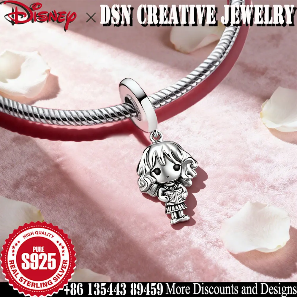 مجوهرات DSN s925 من الفضة الإسترليني حلية إبداعية على طراز ديزني للفتيات الصغيرات حلية أصلية لسوار الفتاة هدية مجوهرات فاخرة
