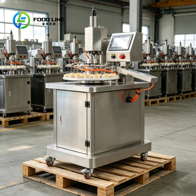 Customized Automatic Egg Tart Shell Forming Machine Multi-Station Rotary Commercial Egg Tart Making Machine