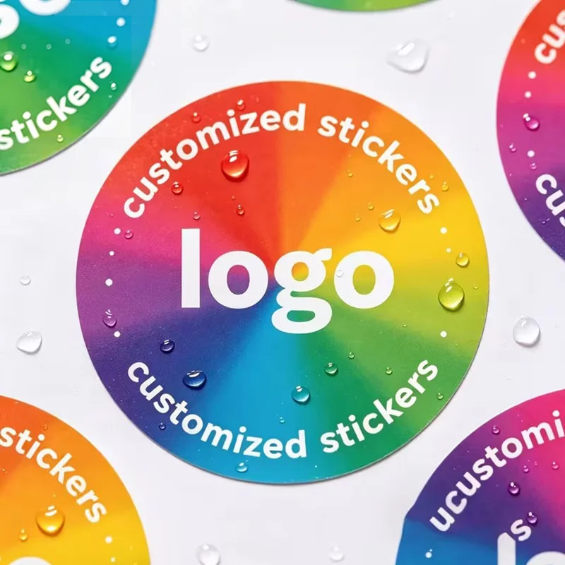 Custom Stickers Waterproof Personalized Stickers Round Custom Logo Labels for Wedding Birthday Party,Company Logo Gift Packaging