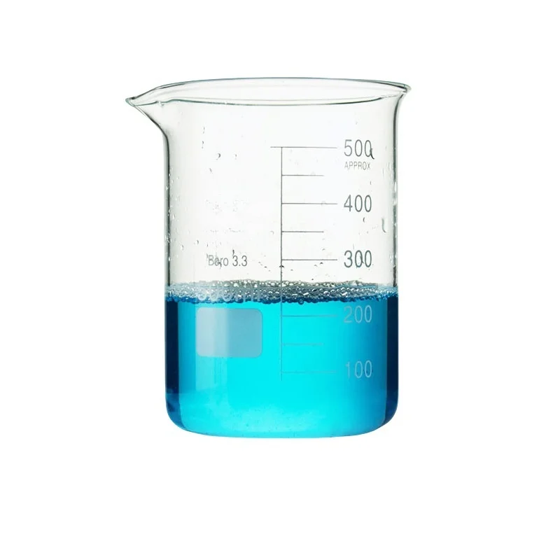 

Glass beaker Low type beaker experimental equipment High borosilicate glass thickened high temperature resistant Hua 'ou 2