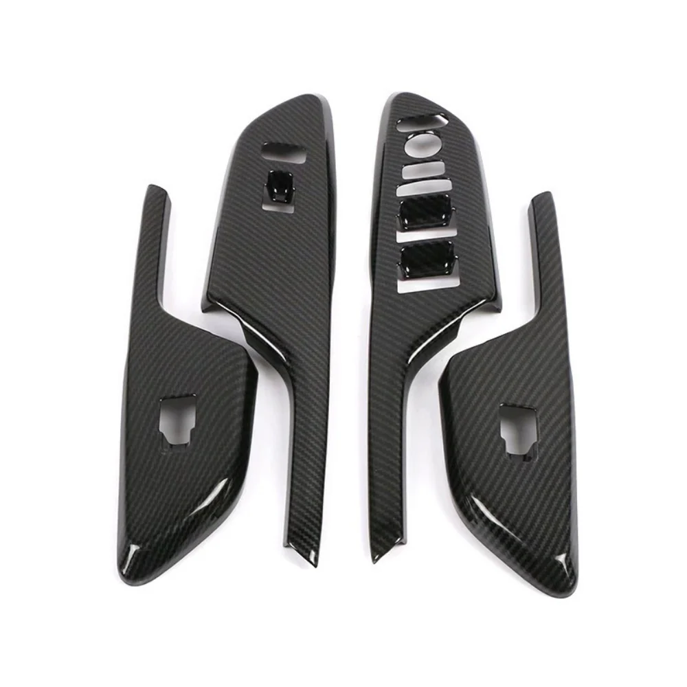 Window Lift Switch For Honda 10th Generation Civic 2016 2017 2018 2019 2020 2021 Carbon Fiber Red Cars Accessories Decoration 3
