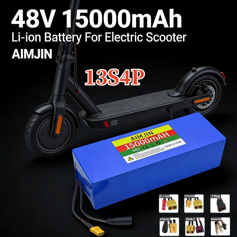 

13S4P Lithium Battery 48V 15AH 18650 500W Battery for Various Electronic Devices and Transportation Equipment+charger