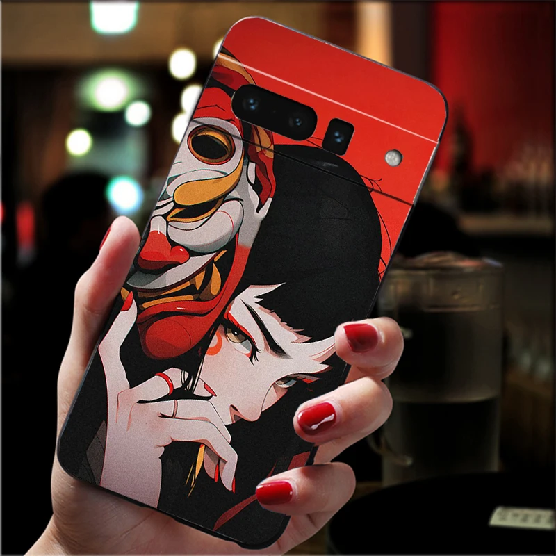 Japanese Style Anime Girl Phone Case For Google Pixel 9 Pro XL 9 8 7 Pro 8A 7A 7 6A 6 Pro Pixel 4 3 XL 5 6 4A