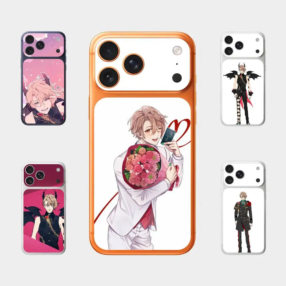

Anime O-Obey Me A-Asmodeus For Iphone 17 Pro Max Back Protective Decorative Sticker Back Cover