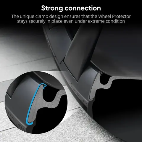 테슬라 모델 Y 휠 허브 림 보호 패치 프로텍터 휠 가드 커버 액세서리 ABS 20인치 휠 커버 림 패치