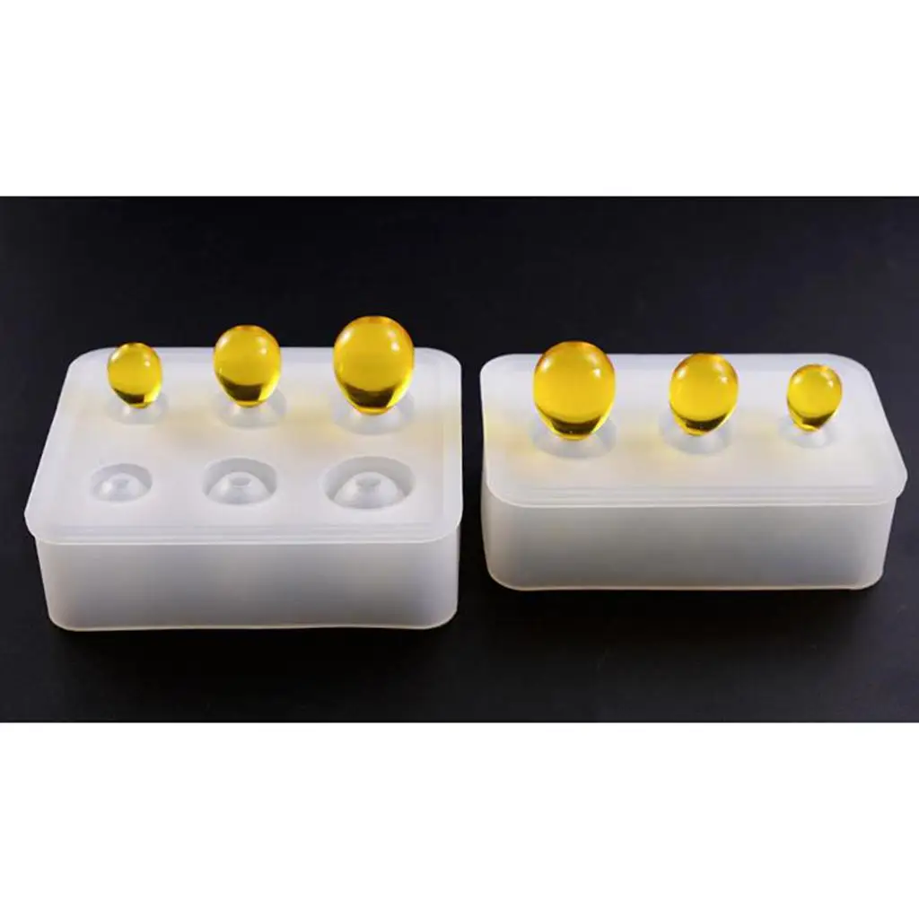 

Eggs Oval Shaped Silicone Cake Resin Casting Jewelry Making Tool