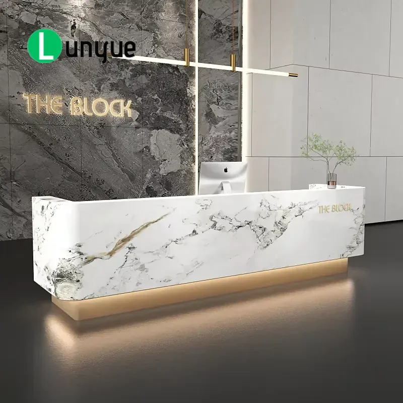 Elegant Reception Desk for Beauty Clothing Store Hotel Lobby Office Retail Shop Front Counter Welcome Checkout